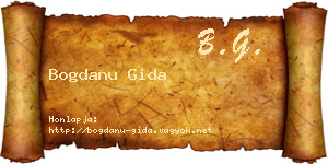 Bogdanu Gida névjegykártya